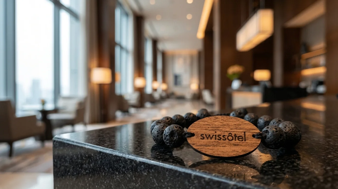 Volcanic Stone Bead RFID Wristband