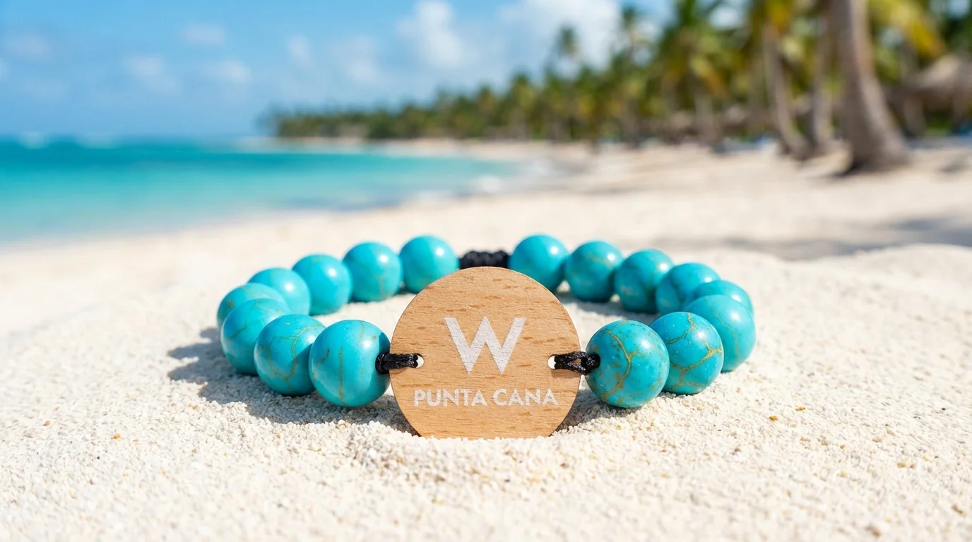W Punta Cana Turquoise Bead RFID Wristband